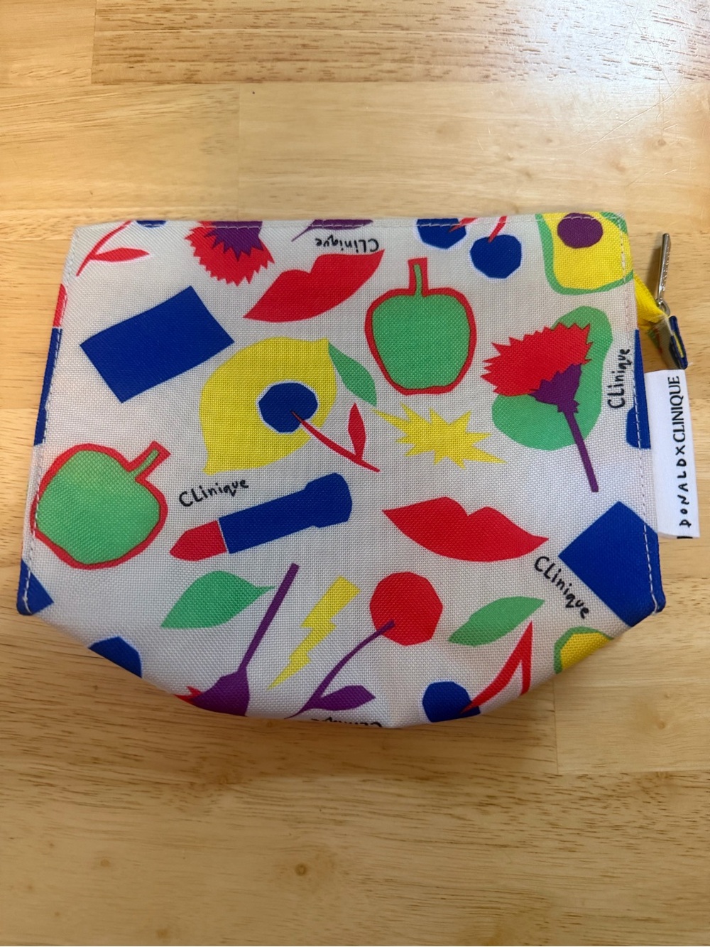 Clinique Kids Colorful Fruit & Lip Print Cosmetic Pouch